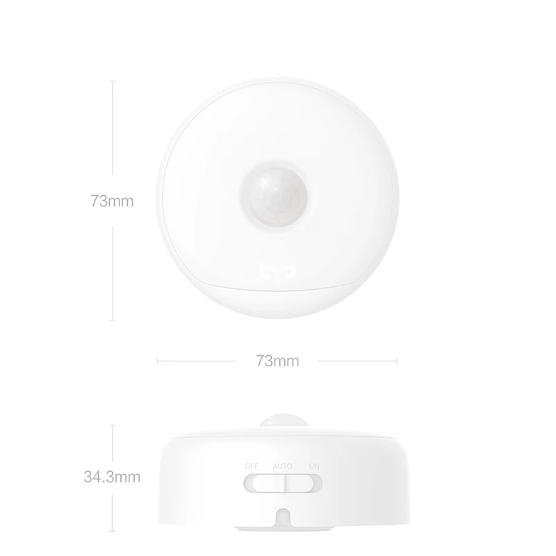 Yeelight LED Nočné Svetlo S Háčikmi Diaľkové Telo, Pohybový Senzor Infračervené Magnetické USB Spoplatnená Verzia Svetlo