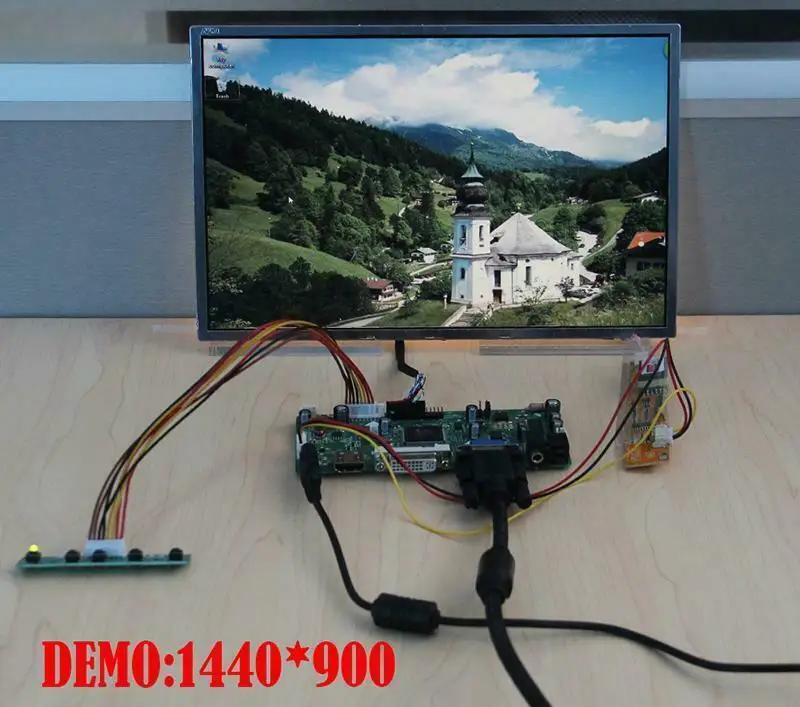 Yqwsyxl riadiacej Dosky Monitora Držiak pre LM185WH1-TLE1 LM185WH1-TLE6 HDMI + DVI + VGA LCD LED displej Regulátora Rada Ovládač