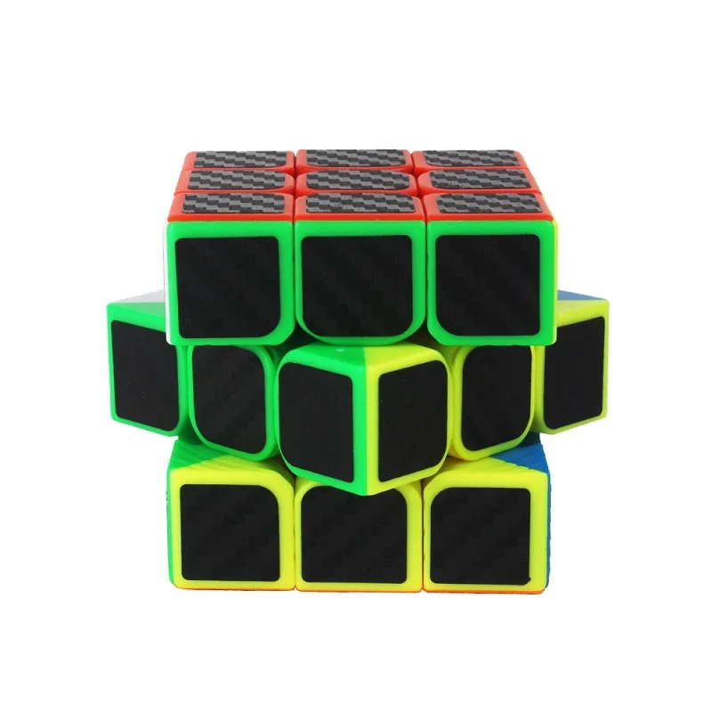 YUXIN Professtional karbónová Nálepka 3x3x3 Magic Cube Rýchlosť Puzzle Kocky 3x3 Vzdelávacie Magico Cubo Hračky, Darčeky 55mm