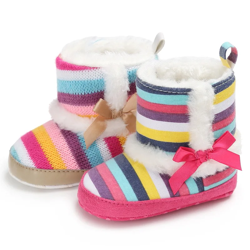 Zimné 0-1 prekladané čižmy, teplé mäkké topánky dieťa, batoľa topánky