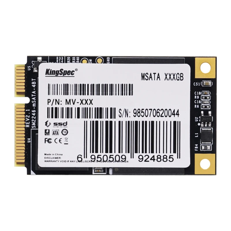 Značka Kingspec MSATA SATA III SATA II, SSD Pevný Disk 32 GB Pre Dell M4500 6500 Pre Asus EP121 Pre Lenovo Y560 Y460 Y470
