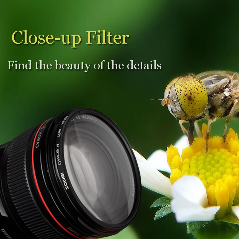 Zomei Makro zblízka Objektív Filter +1 +2 +3 +4 +8 +10 Optické Sklo Kamery Filter Rozšírenie Snímania pre Canon, Nikon DSLR Fotoaparát