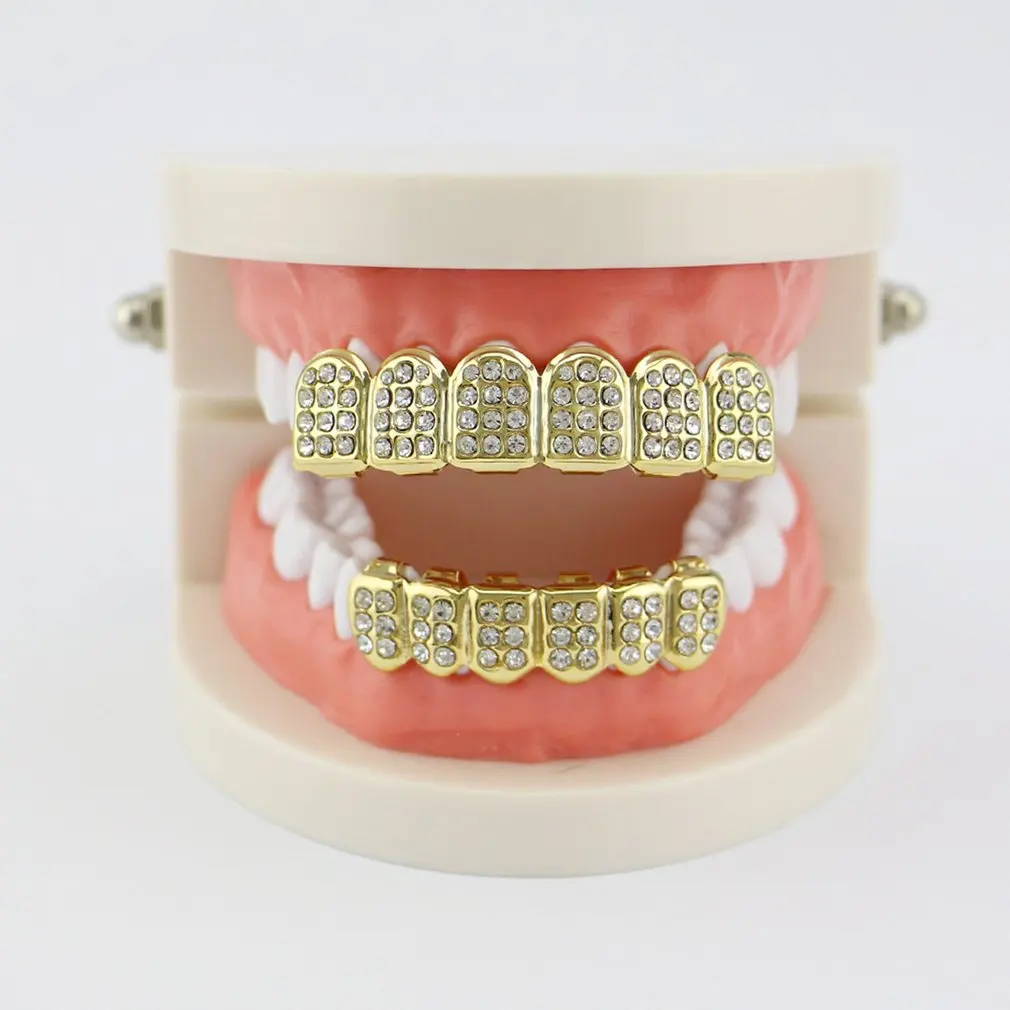 Zubné Jewellry Módne Electroplate Medi Hip Hop Zuby Prenosné Zuby dekoráciu Na Vianoce, Halloween
