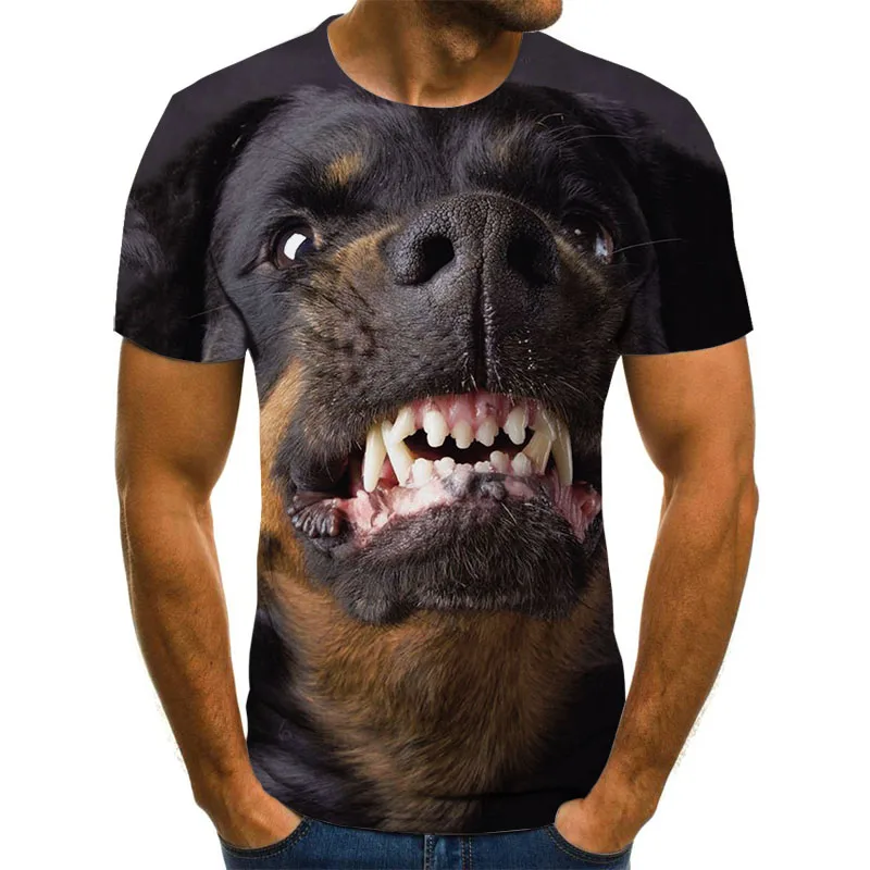 Zviera tlače pánske T-shirt pánske topy letnú zábavu bežné 3DT-Košele pánske O-neck tričko plus veľkosť streetwear
