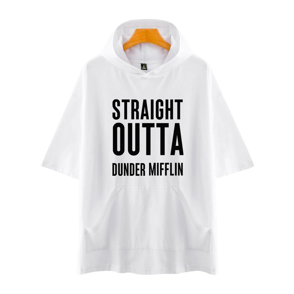 Úrad TV Show Dunder Mifflin Vlastné Kapucí T-shirts Žien/Mužov v Lete Krátky Rukáv Tshirts Bežné Streetwear Oblečenie