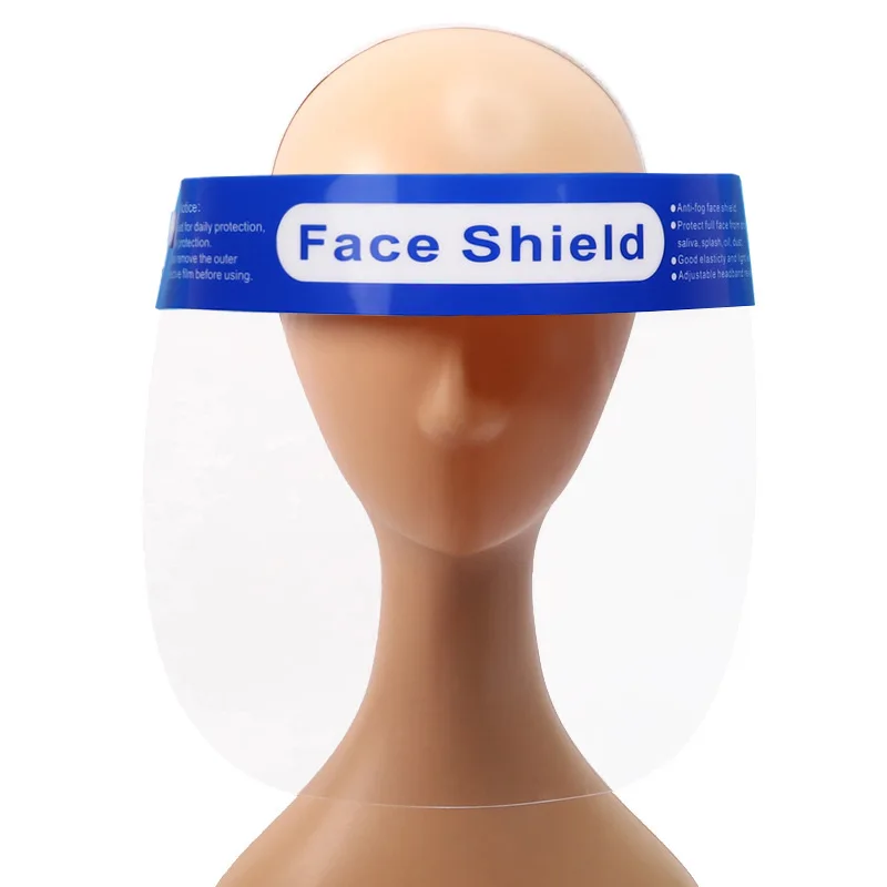 Štít na tvár Masku Transparentné Face Protector celotvárová Maska Anti Fog Kvapôčky Tvár Štíty Plastové Jasné pre Dospelých