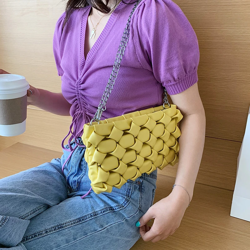 Ženy Peňaženky a Kabelky Luxusné Spojok Tašky cez Rameno pre Ženy 2020 Dizajnér Taška Kožené Crossbody Taška Kovové Reťaze