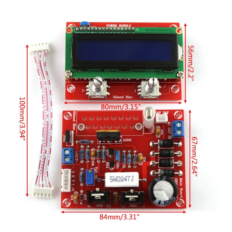0-28V 0.01-2A Nastaviteľné DC Regulovaný Napájací zdroj DIY Auta s LCD Displejom 95AA