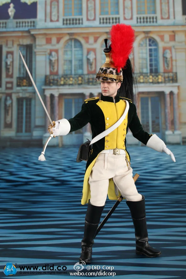 1/6 rozsahu Super Flexibilné Vojenské obrázok bábika Napoleonských francúzsky Dragoon.12