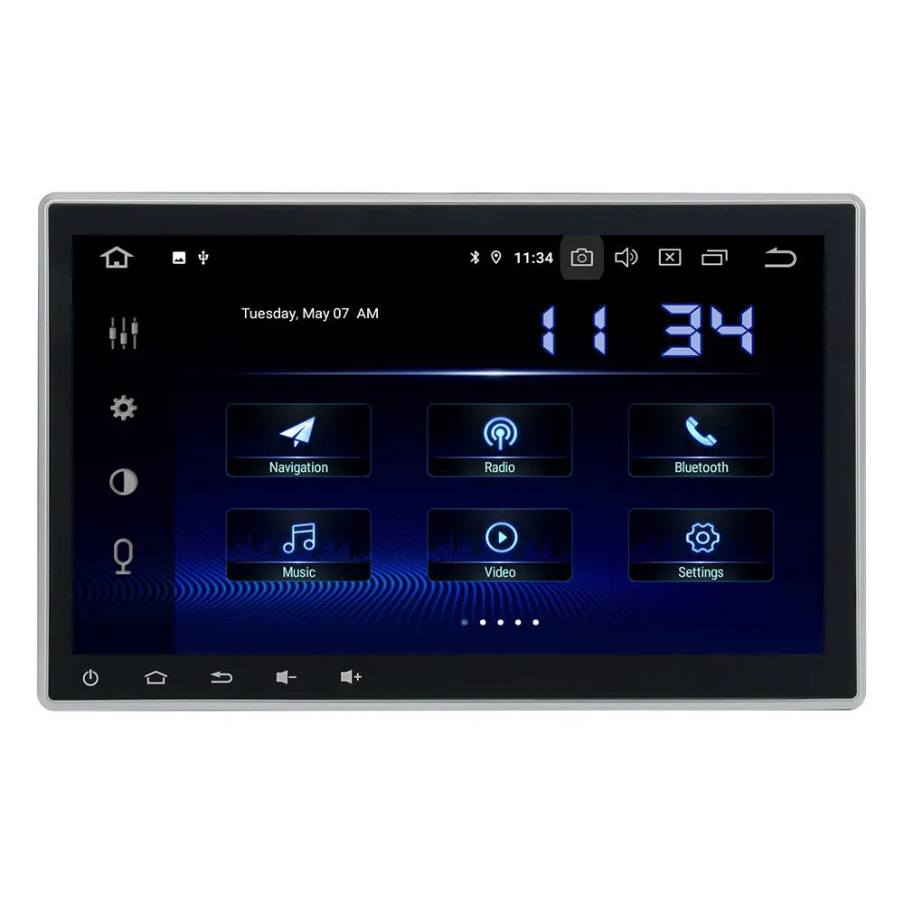 1 Din autorádio Stereo GPS Univerzálny Headunit Audio forToyota Nissan KIA Auto Rádio magnetofón IPS 8 Core 4+64 G stavať-v DSP