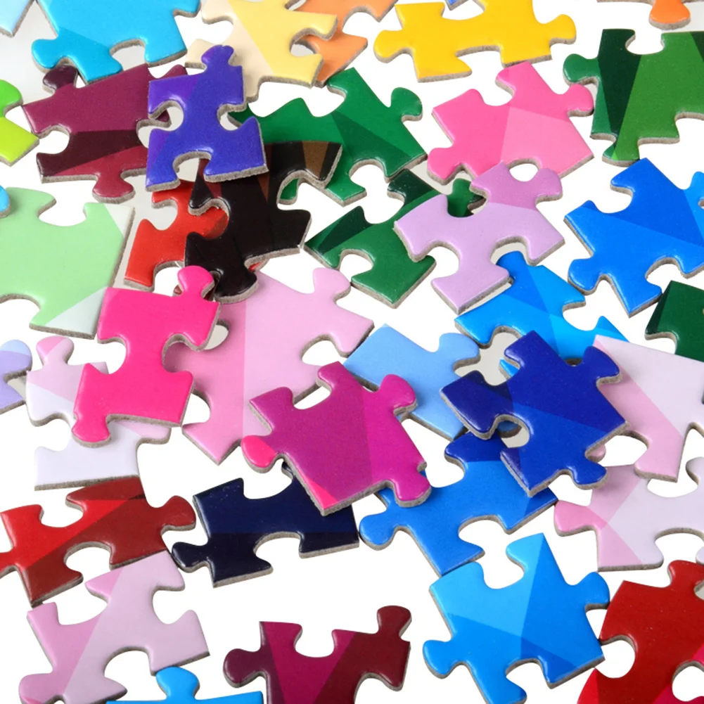 1000 Ks Skladačka Rainbow Okrúhle papierové Puzzle, Hračky pre Dospelých Deti DIY Vzdelávania odbúranie Stresu Hračky Puzzle