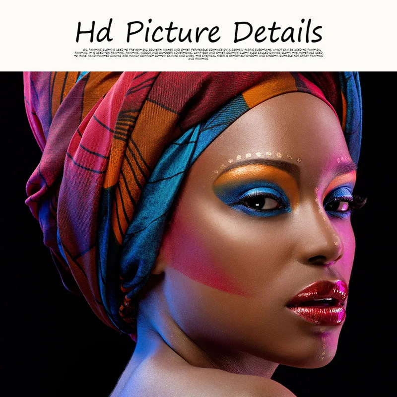 100X150CM Nahé Sexy Čierne Africké Ženy, Červené Pery Plátno na Maľovanie Cuadros Plagáty a Tlačí na Steny Umenie Obrázok pre Obývacia Izba