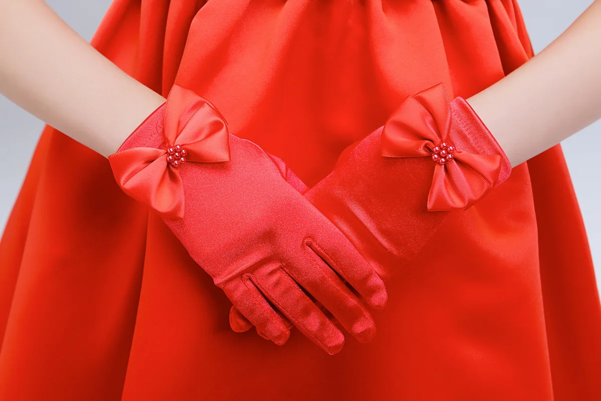 10pc/ veľa Dieťa dieťa kvet dievča krátke rukavice biele červené ružové študent čipky rukavice kostým dacning rukavice doprava zadarmo veľkoobchod