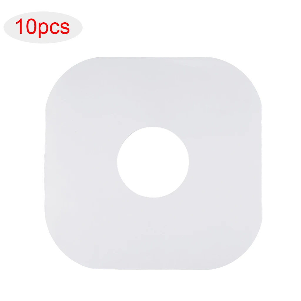 10PCS Anti-statické Biely Sulfátový Papier Záznam Vnútorné Vrecko Rukávy Chrániče Pre 12 Palcov Vinyl S Otvorom a Zaoblený Roh