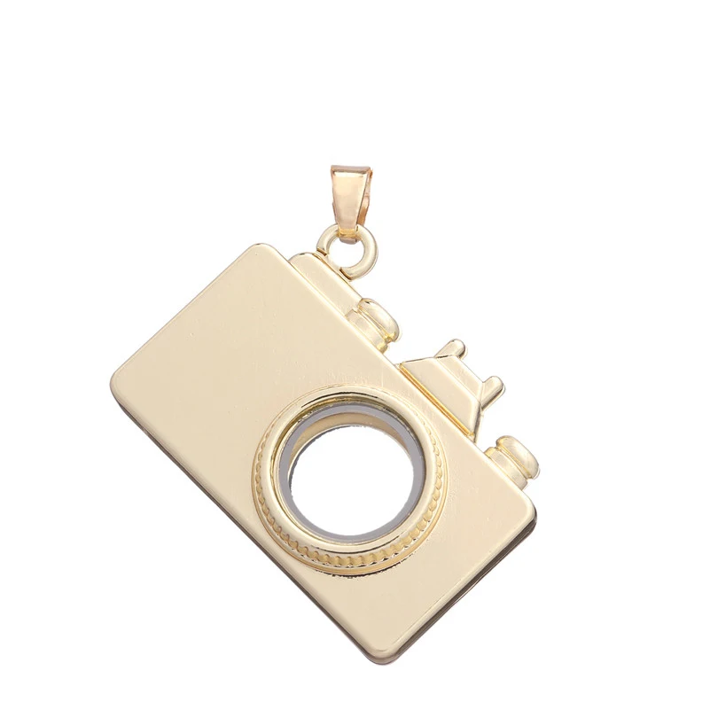 10pcs/veľa Zmiešané Módne Tvorivé Fotoaparát tvar obyčajný plávajúce charms medailón sklo živou pamäťou lockets prívesok na náhrdelník