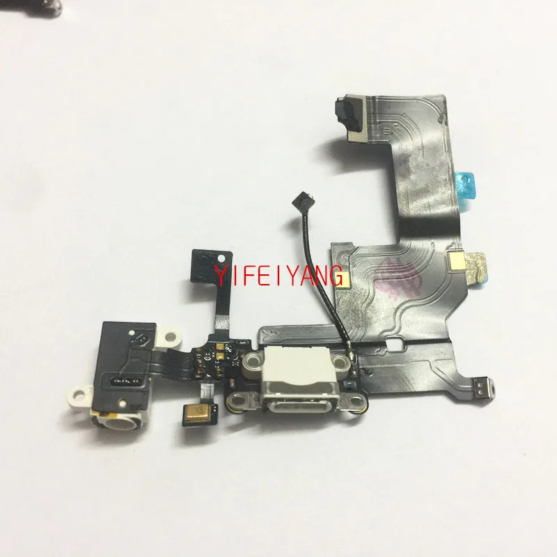 10pcs YIFEIYANG Originálne Nabíjačky Nabíjací Port Dock Konektor USB Flex Kábel pre Slúchadlá Audio Jack Páse s nástrojmi Pre iPhone 5, 5g