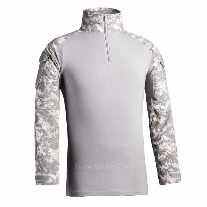 11Color Mužov Armády Vojenskú Uniformu Kamufláž Špeciálnych Síl Taktické Oblečenie Outdoor Tréning Dospelých Dlhý Rukáv Topy T-shirt