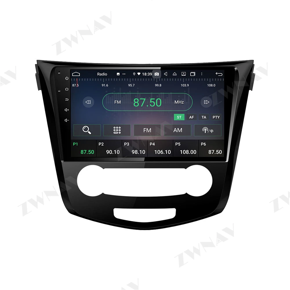 128G Carplay Android 10 obrazovkou, DVD Prehrávač na Nissan X-TRAIL Qashqai 2013-2018 MT GPS Navi Auto Rádio Stereo Hlava jednotky