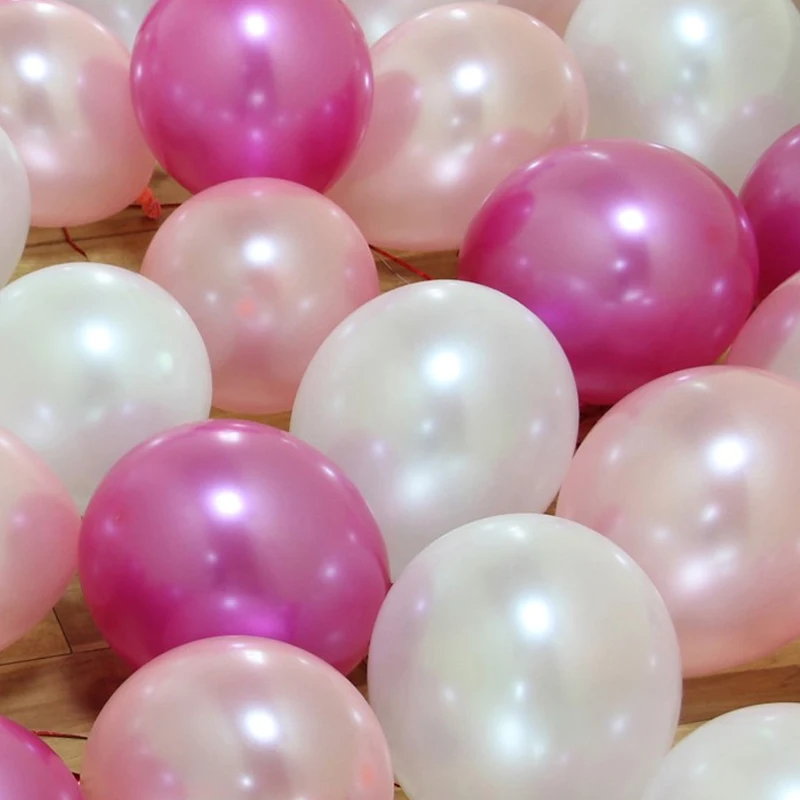 12inch 2,8 g Zahustiť 50pcs Pearl Balón Svadby, Narodeniny, Sviatok Veľkoobchod Latex Baloons Ružové Party dekorácie r Doprava Zadarmo