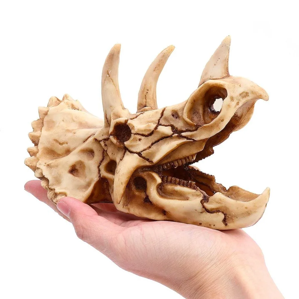 13 cm*8 cm*10 cm DIY Živice Dinosaura Triceratops Lebky, Kosti Zvierat Model Plavidlá Kostra Vzdelávacie Vedy Hračka Nový Rok Darček