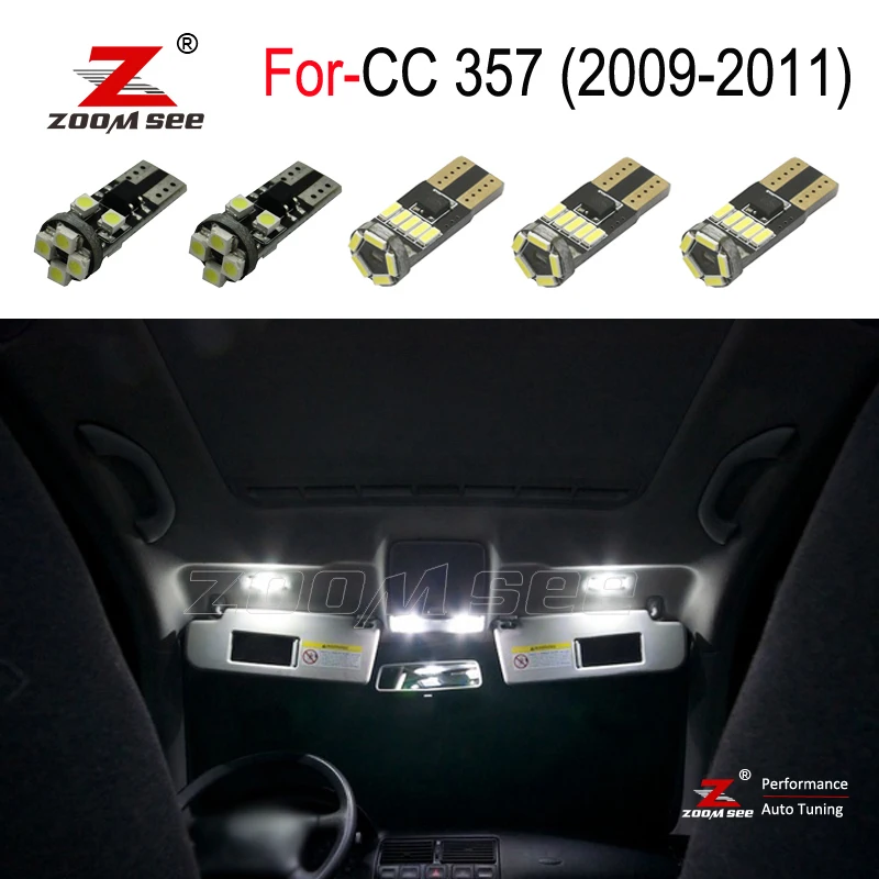 14pcs LED špz žiarovky + Interiérové LED dome mapu na Čítanie Súprava pre pre VW Passat pre CC 357 (2009-2011)