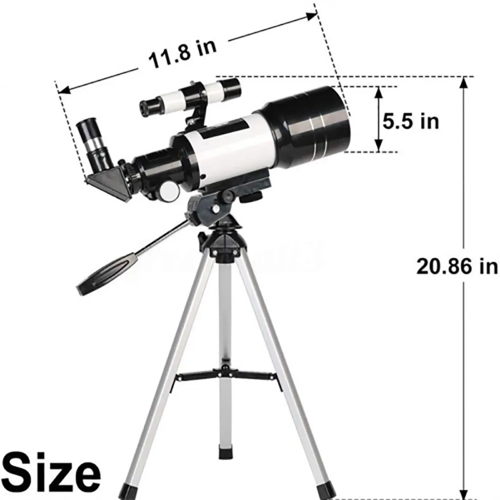 150X70mm Clona Astronomickému Teleskopu Refractor Statív Finder Pre Začiatočníkov Nepremokavé Lov Monokulárne Vonku S Statív
