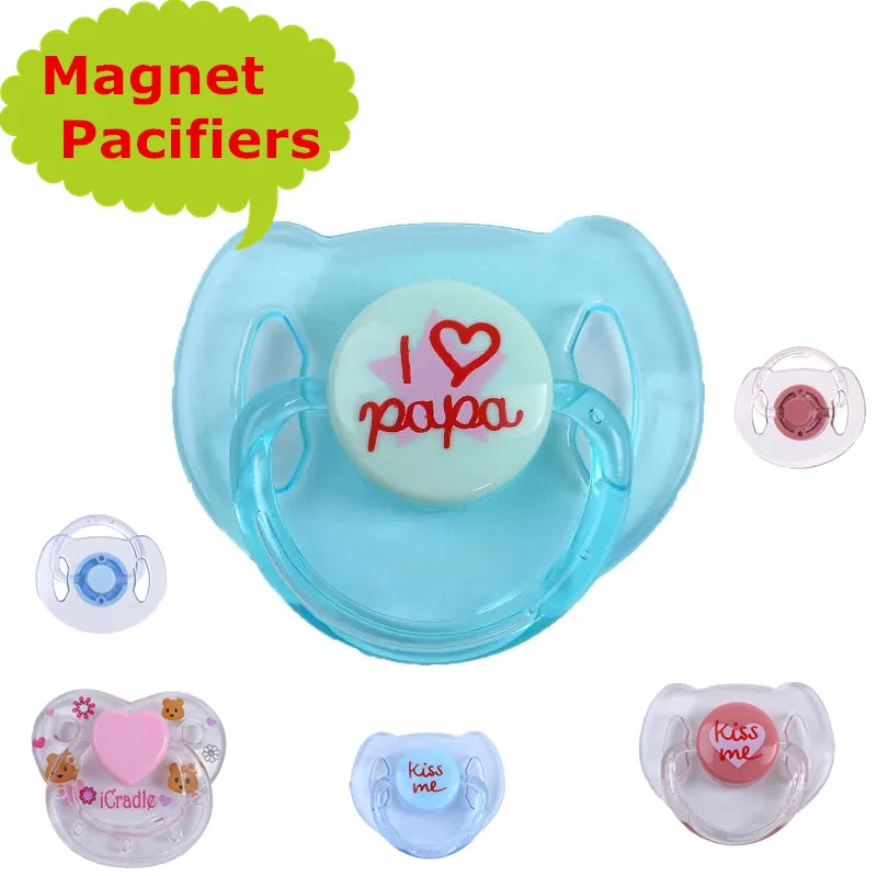 15pcs/veľa Magnet Pacifiers pre Znovuzrodené Deti Pacifiers Bradavky Magnetické Figuríny vhodné Pre 40-55 cm Reborn Bábiky Hot Bábika Príslušenstvo