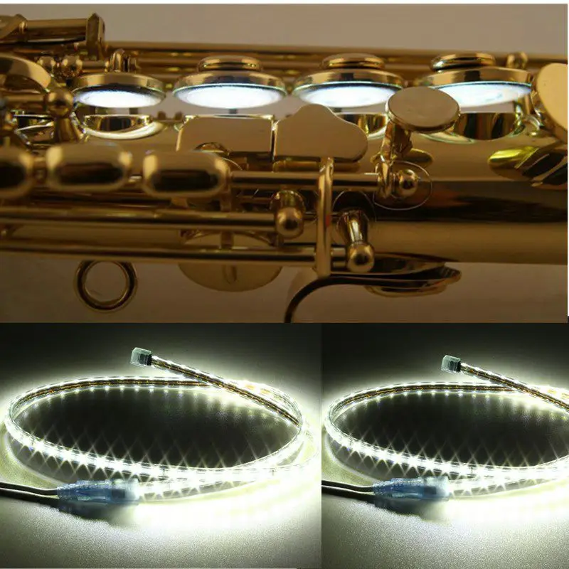 1PCS 100 cm LED Úniku Svetla Sax Repair Tool Pre Klarinet Saxofón Flauta Oboe Woodwind Nástroje, Časti, súčasti a Príslušenstvo EÚ Plug