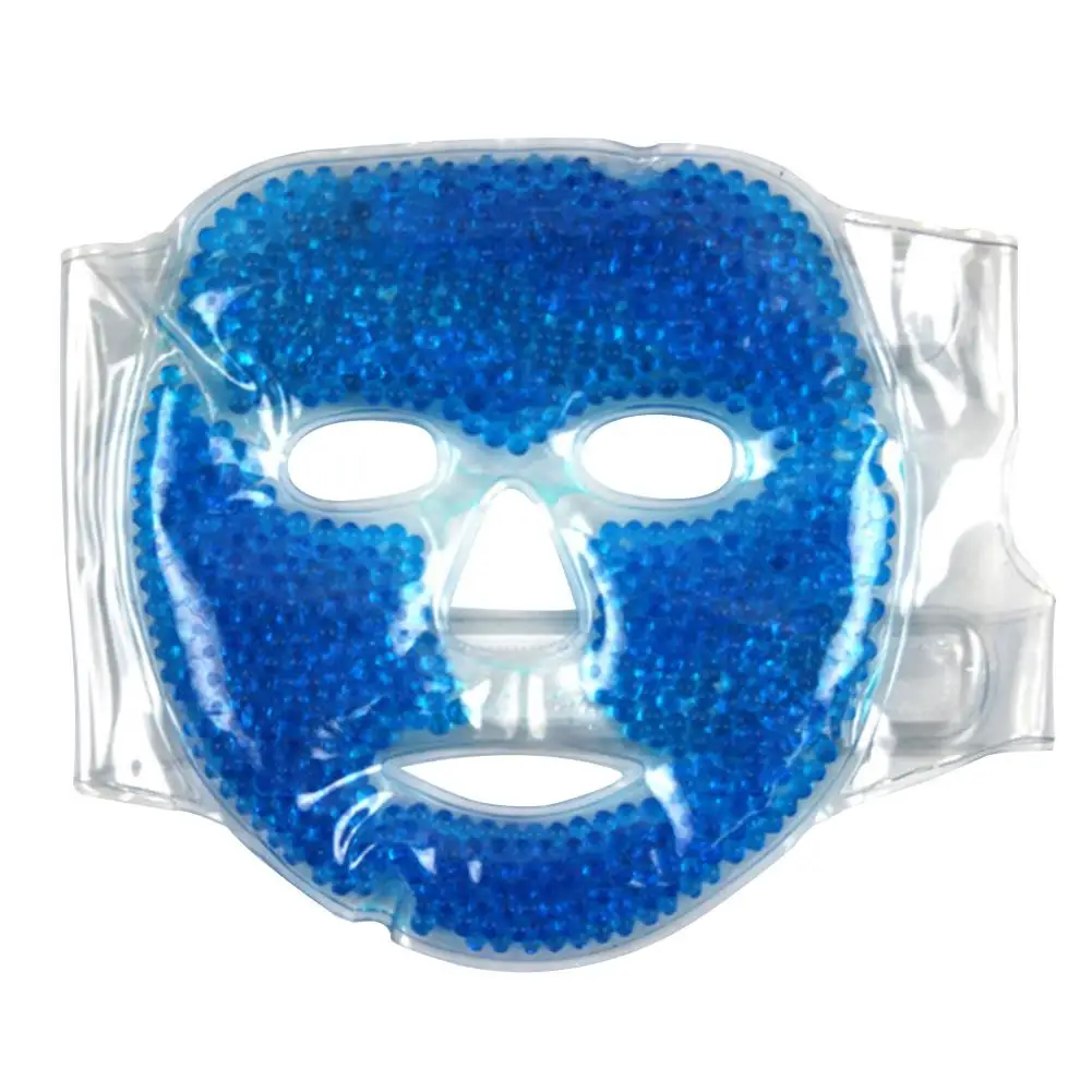 1Pcs Studený Gél na Tvár Masku Ice Komprimovať Modrá Plnú Tvár Chladiaca Maska Únava Úľavu Relax Pad S Studené Pack Faicial Starostlivosť