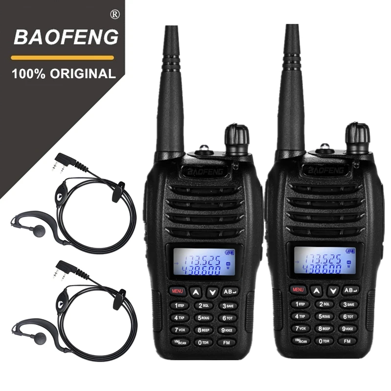 2 KS BaoFeng BF-B6 Prenosné Walkie Talkie UV B6 obojsmerné Rádiové Duálne Pásmo VHF/UHF Woki Toki 5W FM Vysielač