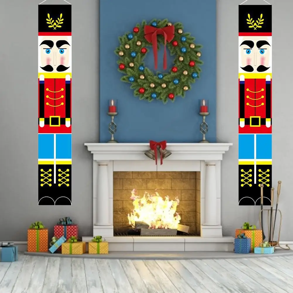 2 KS Námestie baletu luskáčik Banner Odolné Vianočné Vojak Dvere DIY Vianočné Dekorácie 30*180 cm