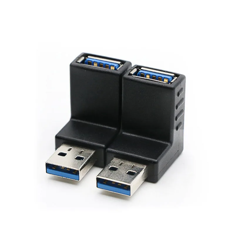 2 ks/veľa 90 Stupňov Vľavo/Vpravo/Hore/Dole Uhol USB 3.0 Typ mužmi A M/F Konektor pre Adaptér