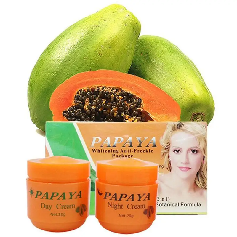 2 ks Vitamina C Papaya Krém na Tvár Proti Pehaveniu Nočný/denný Krém Rozkladajú A Odstrániť Melanínu, Zrieďte Krém