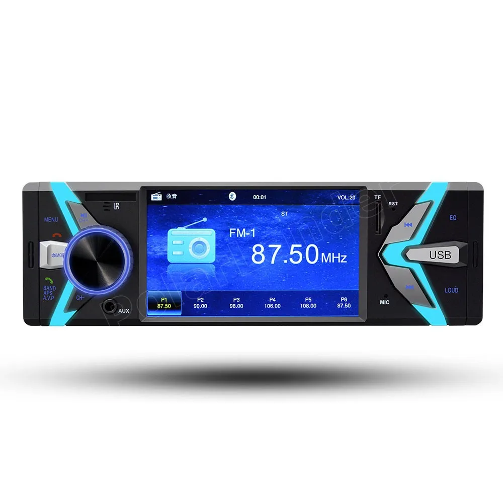 2 video výstup 12V Bluetooth Ruku-Zadarmo 4 palcový Auto auto rádio USB TF FM MP4 MP5 FM Prehrávač kvalitné 1 Din