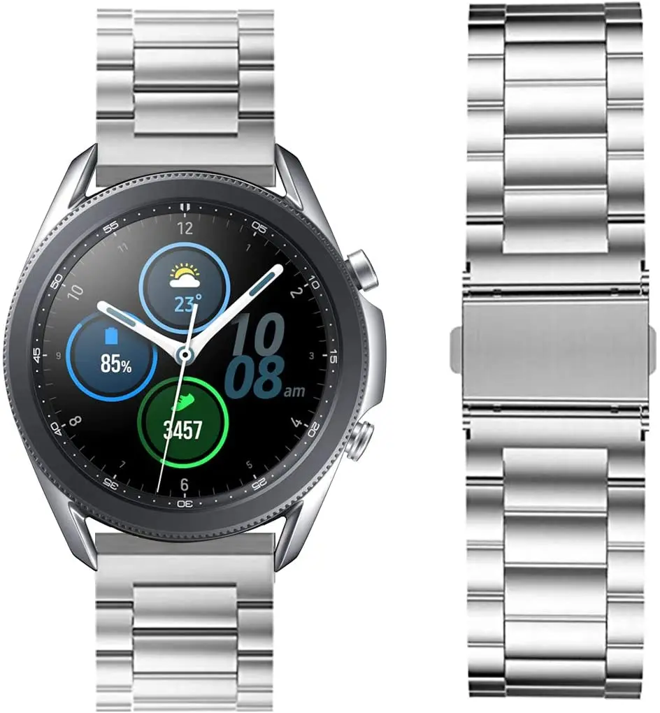 20/22 mm Watchband Pre Huawei Sledovať GT2/GT/GT 2E/Samsung Galaxy Sledujte 3/Výstroj S3/Withings Ocele HR Nehrdzavejúcej Ocele Hodinky Remienok