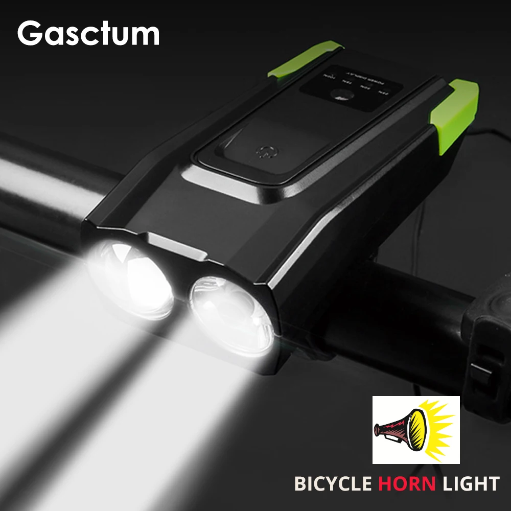 20000 Lumen Indukčné Bicykel Predné Svetlo S Horn 4000mAh USB Nabíjateľné Smart Bicyklov Svetla LED Bike Lampa Cyklistické Baterka