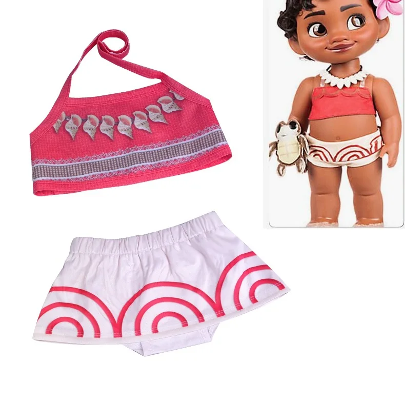2018 Nové dieťa Dievčatá bikini deti plávať-nosenie Batoľa dievčatá plavky kúpacie Oblečenie Chlapec dievča Moana Vaiana plážové oblečenie šaty