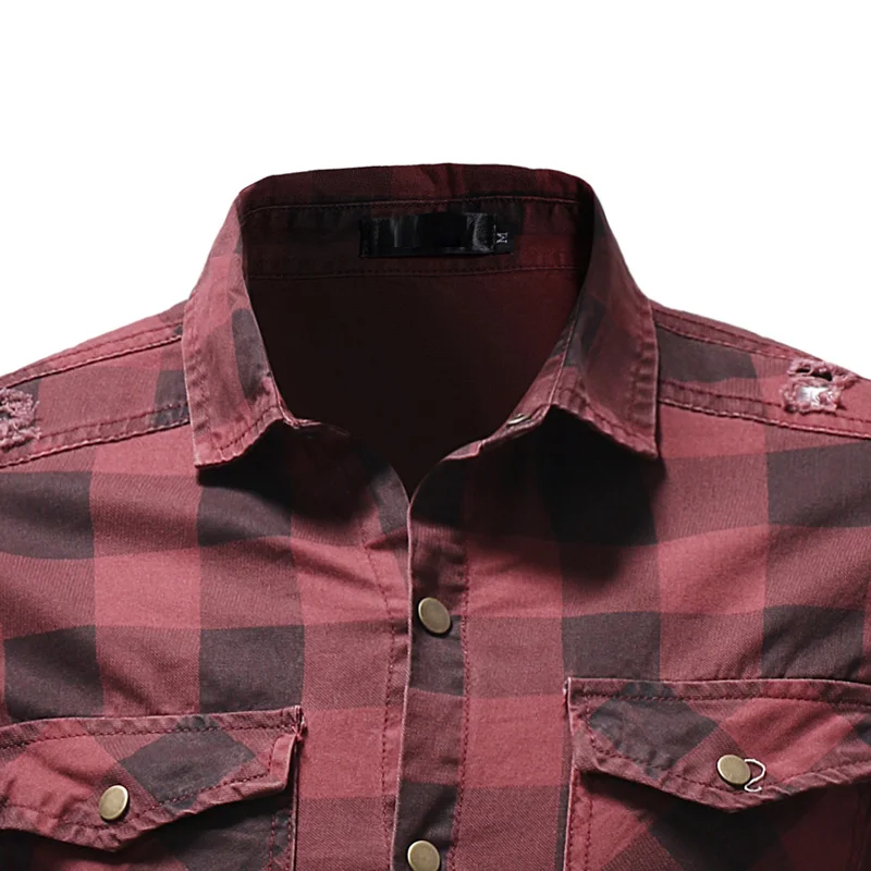 2019 Nové Letné Tričko Mužov Košele, Krátke Rukávy kockované košele slim Bežné Mužov Bavlna Homme Khaki červené zelené Plus Veľkosť 3XL