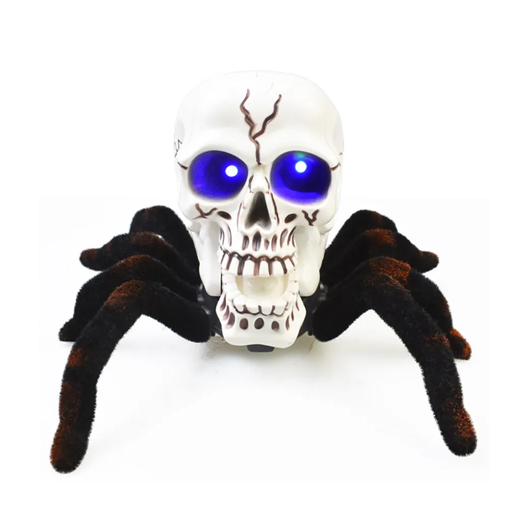 2019 Nové RC Tarantula, Spider Hračka Realistické Diaľkové Ovládanie Kostra Svetlo Halloween Zložité Trik Desivé