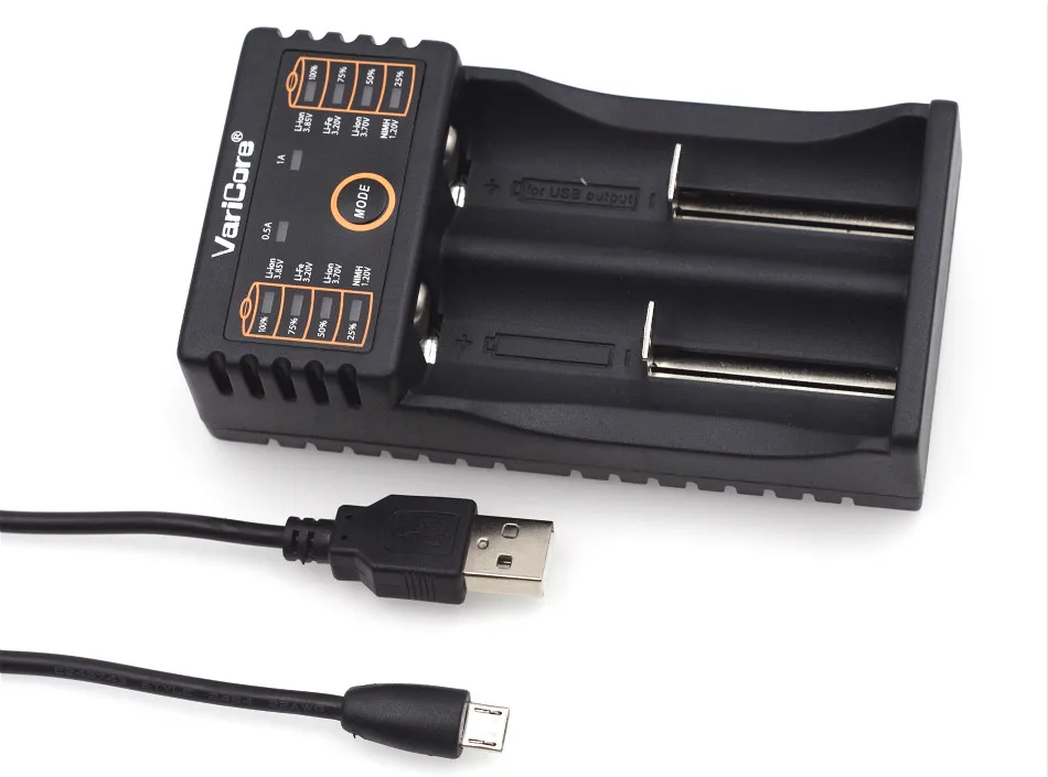 2019 Nové VariCore V20i 1.2 V / 3 V / 3,7 V / 4.25 V 18650/26650/18350/16340/18500/AA/AAA batérie, USB, Smart Nabíjačka 5V 2A Plug