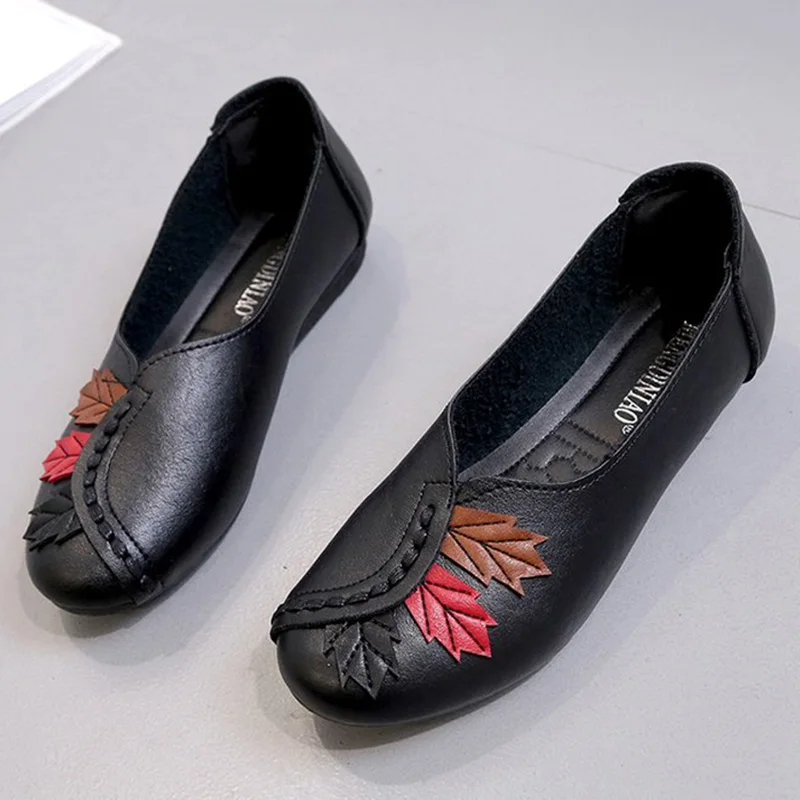 2020 Mäkké Dámske Topánky Bytov Moccasins Pošmyknúť Na Originálne Kožené Mokasíny Balet Bytov Topánky Móda Bežné Dámy Obuv Obuv