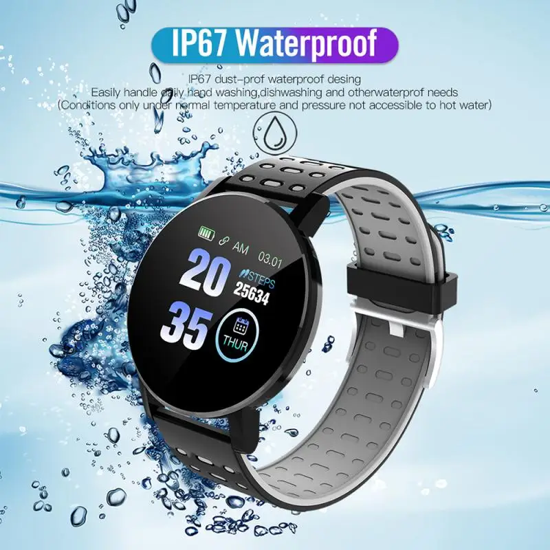 2020 Nové Dotyková Obrazovka 3D Šport Watch119plus Farebné Krokomer Smart Hodinky Fitness Srdcového tepu Ženy Hodiny Smartwatch m4