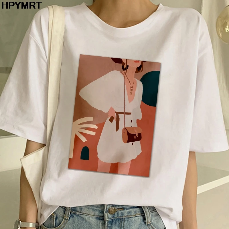 2020 nové Žien print t shirt estetické fashion dievčatá 90. rokov tričko harajuku ulzzang Grafické letné t-shirt top tee ženské oblečenie
