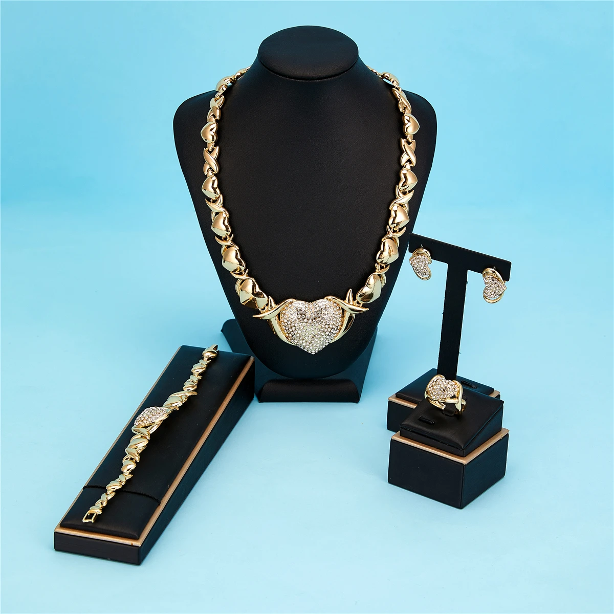 2020 SEP USA hot XOXO šperky, svadobné šperky set pre ženy, módne šperky nastaviť 14k Zlata plátovaného vysokej kvality nevesta šperky set