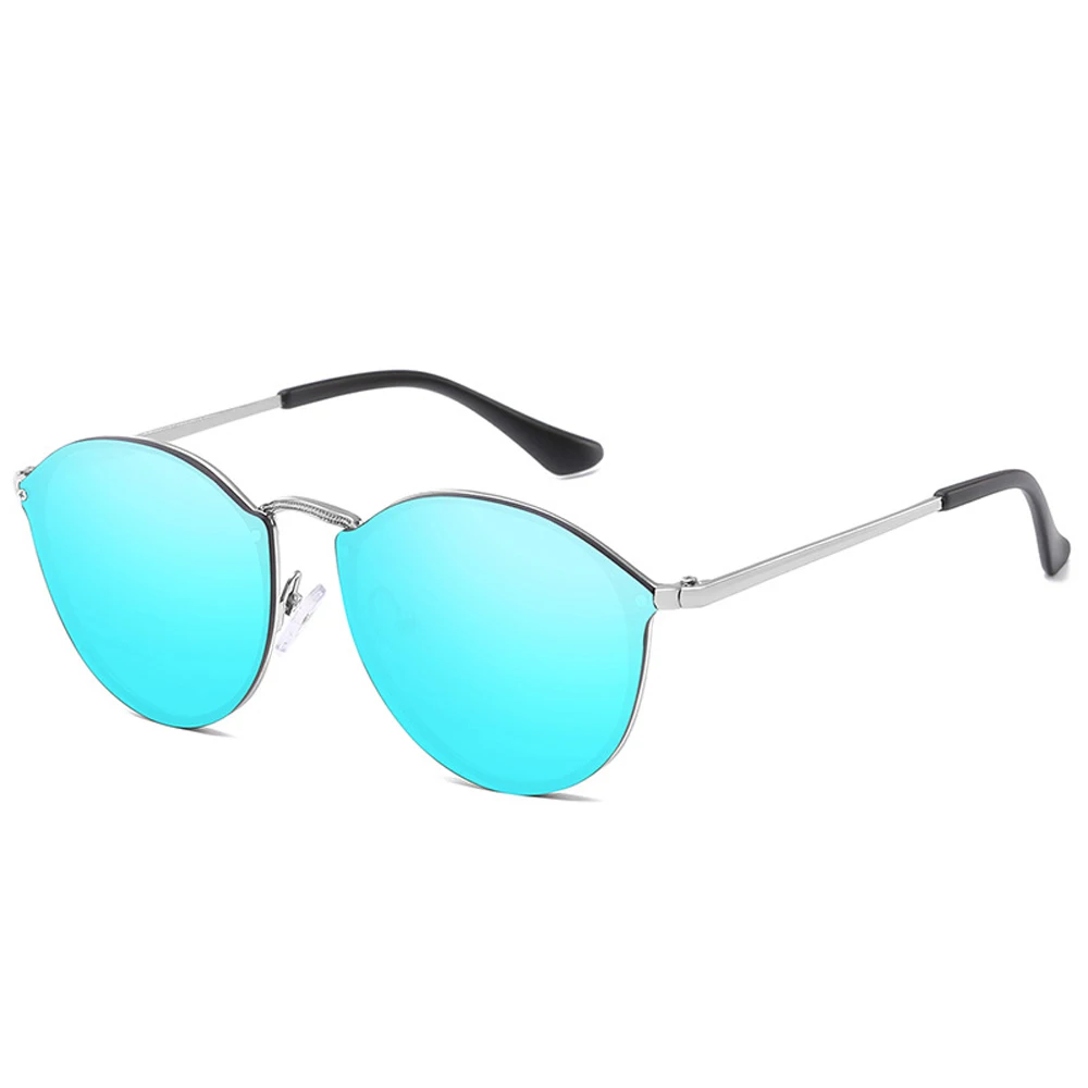 2021 nové žien cat eye luxusné slnečné okuliare potiahnuté zrkadlo slnečné okuliare retro dizajn, kovové okuliare UV400