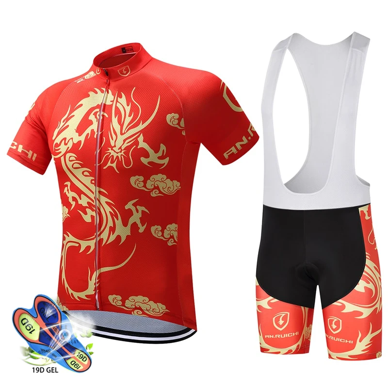 2021 pro tímu red Dragon Graf cyklistika dres nastaviť Bicykel maillot Ropa ciclismo priedušná MTB rýchle suché cyklistické oblečenie