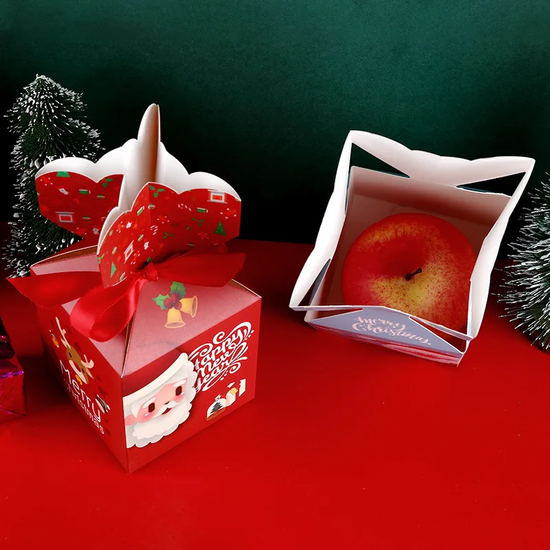 20pcs Veselé Vianočné Darčekové Krabice Hostia Obaly Boxy Darčeková Taška Vianočný Večierok Deti Láskavosti Darčekové Dekorácie, Papierové Krabice