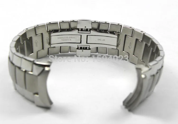 22 mm T024417 Nové Hodinky Časti Mužskej Pevný náramok z Nerezovej ocele popruh hodinkám Pre T024