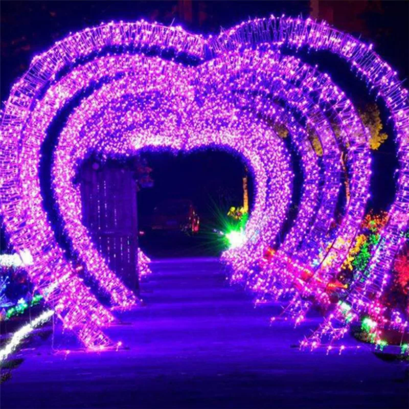 220V Vodotesný Led Čistý String Svetlo Led Vianočné Svetlo Svetlá na Vianočný Stromček a Vonkajšie Dekorácie pre Domov Strán Nový Rok