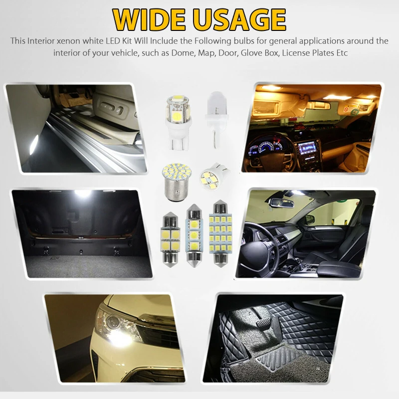 28Pcs T10 W5W Auto Auto, Interiérové LED Svetlo Dome špz Zmiešané Lampa Interiéru Stropné Svetlo batožinového priestoru Lampa Parkovacie Žiarovky Nastaviť